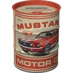 Ford Mustang GT motor oil reclame spaarpot van metaal deco