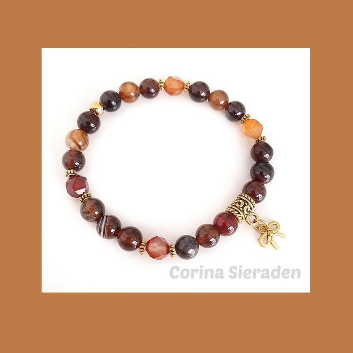 Armband van natuursteen, Sieraden, Tassen en Uiterlijk, Edelstenen, Nieuw, Ophalen of Verzenden