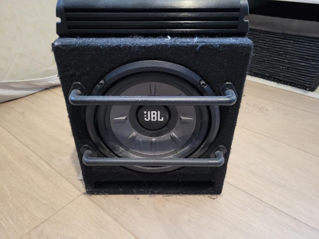 JBL Stage 800BA Subwoofer met Phoenix Gold ZR6004 Versterker, Auto diversen, Autospeakers, Ophalen of Verzenden, Gebruikt