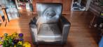 Buffel leren Fauteuil, Huis en Inrichting, Fauteuils, Ophalen, Vintage., Gebruikt, Minder dan 75 cm