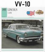 Vv10 autokaart lincoln capri ( 1955 ), Ophalen of Verzenden, Zo goed als nieuw, Auto's