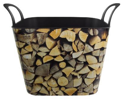 Hout openhaard kachelmand flexibel in hout deco - nieuw -, Tuin en Terras, Haardhout, Minder dan 3 m³, Ophalen of Verzenden