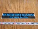 sticker pa korsou kede nos korsou vota man lista blou  187, Ophalen, Zo goed als nieuw, Sticker