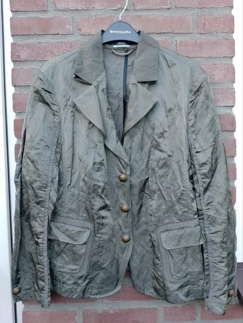 Mooi blazer van Orwell Francesca, 42 khaki, Kleding | Dames, Jasjes, Kostuums en Pakken, Zo goed als nieuw, Jasje, Maat 42/44 (L)