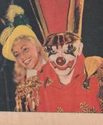 Vintage knipsel 1953 Ringling Bros Circus en clowns, Verzamelen, Verzenden, 1940 tot 1960, Nederland, Knipsel(s)