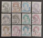 nvph 1488 - 1501 gestempeld Kon. Beatrix inversie 1981-1990, Verzenden, Na 1940, Gestempeld