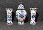 Delfts Blauw Vaas Set - Handgeschilderd, Antiek en Kunst, Antiek | Vazen, Ophalen of Verzenden