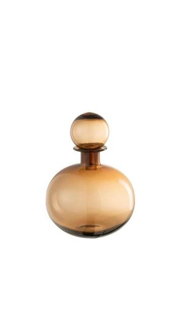 Bottle Chic Effen Bruin Bol - Decoratiefles bruin - Nieuw -  beschikbaar voor biedingen