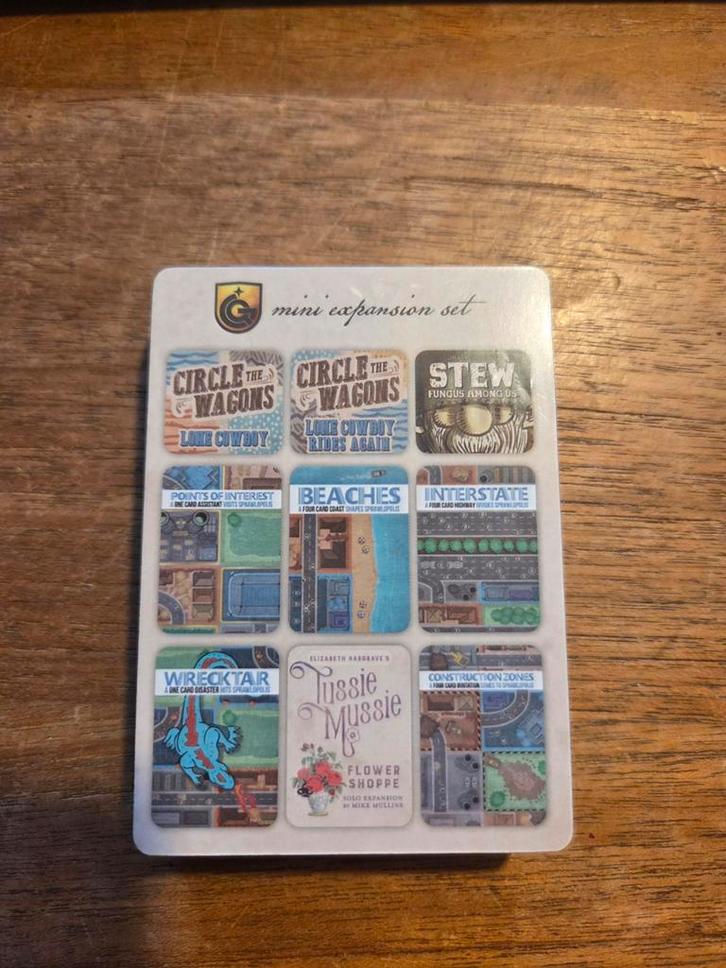 Uitbr Sprawlopolis, Stew, Circle the wagons & Tussie mussie, Hobby en Vrije tijd, Gezelschapsspellen | Kaartspellen, Nieuw, Een of twee spelers