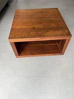 2 Moderne salontafels - Massief Notenhout, Huis en Inrichting, Ophalen, 50 tot 100 cm, De Bommel - Dynamica serie - Massief Notenhout