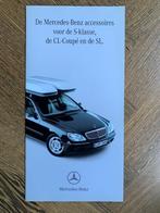 Folder Mercedes-Benz S en CL en SL klasse Accessoires 1998, Nieuw, Mercedes-Benz, Mercedes, Ophalen of Verzenden