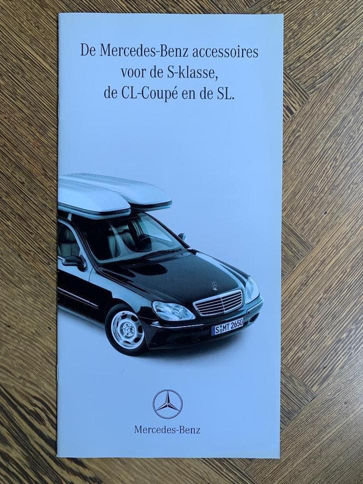 Folder Mercedes-Benz S en CL en SL klasse Accessoires 1998, Boeken, Auto's | Folders en Tijdschriften, Nieuw, Mercedes, Ophalen of Verzenden