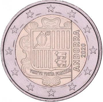 2 Euro Andorra 2020 UNC - Reguliere Munt beschikbaar voor biedingen
