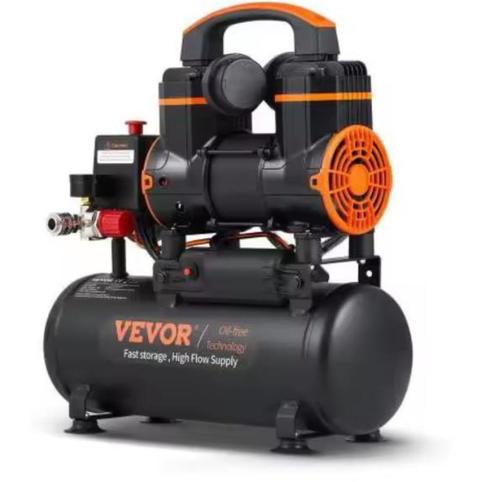 Krachtige Olievrije Zeer Stille 2 Cilinder  Compressor, Doe-het-zelf en Verbouw, Compressors, Nieuw, Geluidgedempt, Mobiel, Olievrij