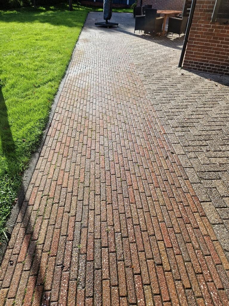 rode straatklinkers, Tuin en Terras, Tegels en Klinkers, Ophalen, Gebruikt, Beton, Klinkers