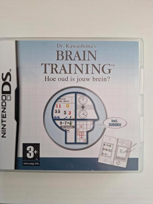 Dr. Kawashima's Brain Training, Nintendo ds, Spelcomputers en Games, Games | Nintendo DS, Zo goed als nieuw, Puzzel en Educatief