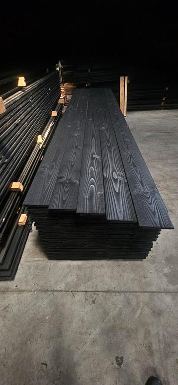Te koop 40st nieuwe zweeds rabat planken gitzwart 4mtr  beschikbaar voor biedingen
