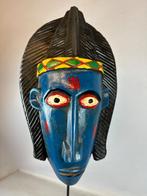 240815 Afrikaans Blauw Bozo Masker uit Mali, Antiek en Kunst, Kunst | Niet-Westerse kunst, Ophalen of Verzenden