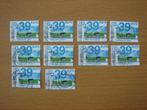 2002 Invoering Euro NVPH 2062 – 10x – Eurozegels  Gestempeld, Postzegels en Munten, Postzegels | Nederland, Ophalen of Verzenden