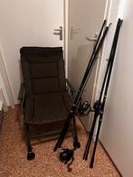 Complete visset: Hengels, molens, stoel, Ophalen, Gebruikt, Complete set