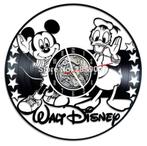 Disney klok in vinyl Donald en Micky - nieuw in de doos, Huis en Inrichting, Ophalen of Verzenden, Nieuw, Wandklok