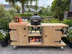 BBQ kamado met buitenkeuken, Tuin en Terras, Buitenkeukens, Ophalen, Zo goed als nieuw, Houtskool