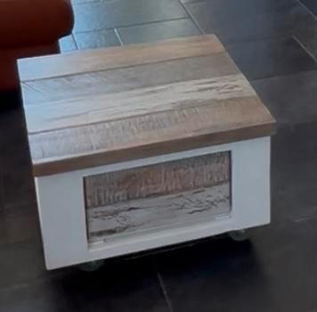Henders & Hazel Salontafel Steigerhoutlook met wieltjes beschikbaar voor biedingen