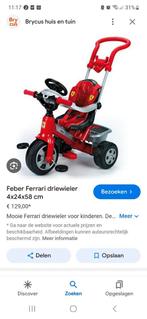 Feber Ferrari driewieler, Kinderen en Baby's, Speelgoed | Buiten | Voertuigen en Loopfietsen, Gebruikt, Ophalen of Verzenden