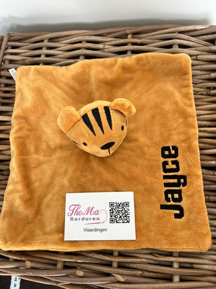Tupopje/kroeldoekje/speendoekje/labeldoekje geborduurd, Kinderen en Baby's, Kraamcadeaus en Geboorteborden, Nieuw, Ophalen of Verzenden