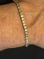 18K geelgouden tennisarmband 4,93ct natuurlijke diamanten, Sieraden, Tassen en Uiterlijk, Ophalen, Geel, Nieuw, Met edelsteen