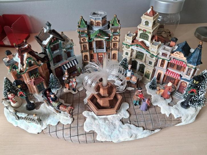 Lemax kerstdorp van Village Collection, Diversen, Kerst, Gebruikt, Ophalen