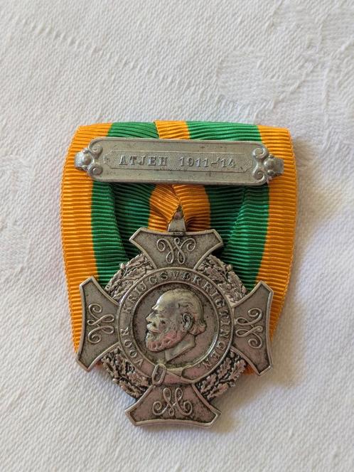 Kruis voor Krijgsverrichtingen - Expeditiekruis Atjeh 1911, Verzamelen, Militaria | Algemeen, Landmacht, Nederland, Ophalen of Verzenden