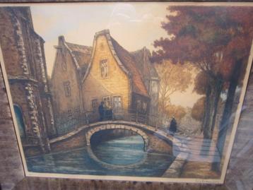 DELFT, VROUWENREGT,Grt Kerk Pr Kl ets Leo Franssen Scheen beschikbaar voor biedingen