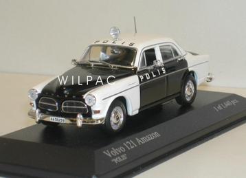 Volvo 121 . Amazon polis . Zweedse politie 4-drs. Minichamps beschikbaar voor biedingen