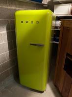 Limegroene Smeg koelkast retro, Witgoed en Apparatuur, 60 cm of meer, Met vriesvak, 200 liter of meer, Gebruikt