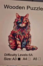 Houten puzzel, a3 formaat, Ophalen of Verzenden, Minder dan 500 stukjes, Zo goed als nieuw, Legpuzzel