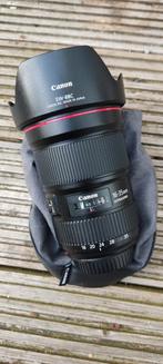 Canon EF 16-35MM 2.8 L  Ultrasonic Mark III met tasje, Ophalen, Zo goed als nieuw, Groothoeklens