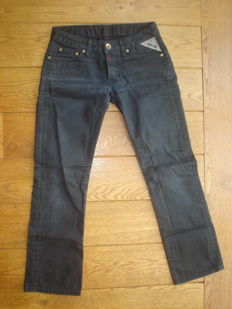 zwarte jeans, Replay, maat 25, Verzenden, Zwart, Replay, Zo goed als nieuw