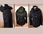 Zwart licht gewatteerd jack met afrits capuchon Esprit 38, Maat 38/40 (M), Verzenden, Zwart, Zo goed als nieuw