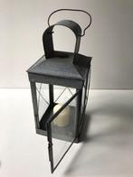 Grote Zinken Lantaarn , Windlicht voor de Tuin, Ophalen of Verzenden, Gebruikt, Hout, 25 tot 50 cm