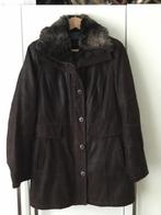 Suede damesjas ,maat 38 40 donkerbruin, Ophalen, Zo goed als nieuw, Maat 38/40 (M), Zwart