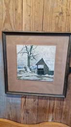 Schilderij koningin Wilhelmina 1932 druk, Ophalen of Verzenden