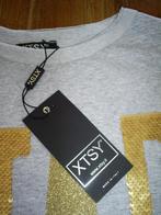 Nieuw grijze XTSY top __ met 3 kwart mouw mt. M, Kleding | Dames, Tops, Maat 38/40 (M), XTSY, Nieuw, Ophalen of Verzenden