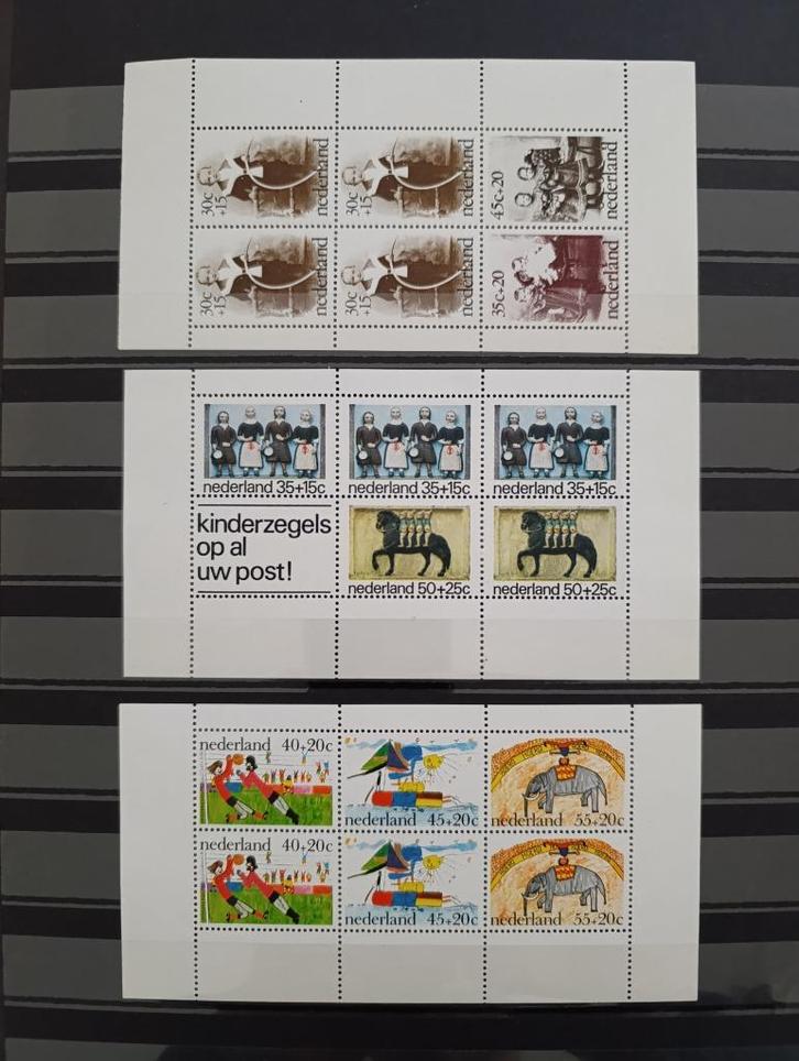 Kinderpostzegels velletjes, Postzegels en Munten, Postzegels | Nederland, Postfris, Na 1940, Ophalen of Verzenden