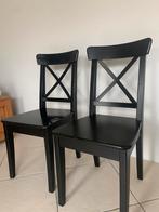 Ingolf stoelen IKEA twee stuks, Twee, Gebruikt, Zwart, Ophalen