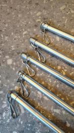 5X mat aluminium gordijn trekstang 100 cm, Ophalen, Zo goed als nieuw