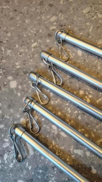 5X mat aluminium gordijn trekstang 100 cm beschikbaar voor biedingen
