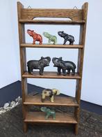 7 kleine halfedelstenen olifantjes, Ophalen of Verzenden