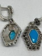 Zilveren oorbellen met echte turkoois, Nieuw, Ophalen of Verzenden, Info, Zilver 925