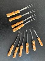 Vintage bamboe tapas/cocktail vorkjes, Ophalen of Verzenden